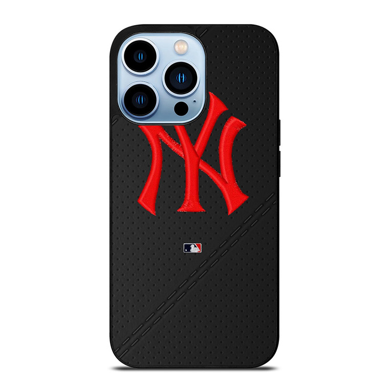 NEW YORK YANKEES STITCHING LEATHER iPhone Case Cover