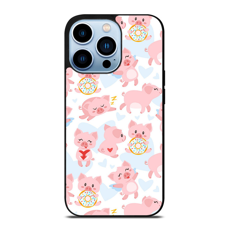 PINK BABY PIGS PATTERN iPhone Case Cover
