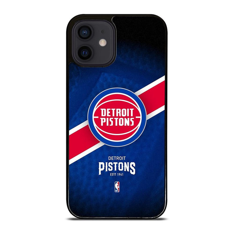 DETROIT PISTONS NBA TEAM iPhone 12 Mini Case Cover