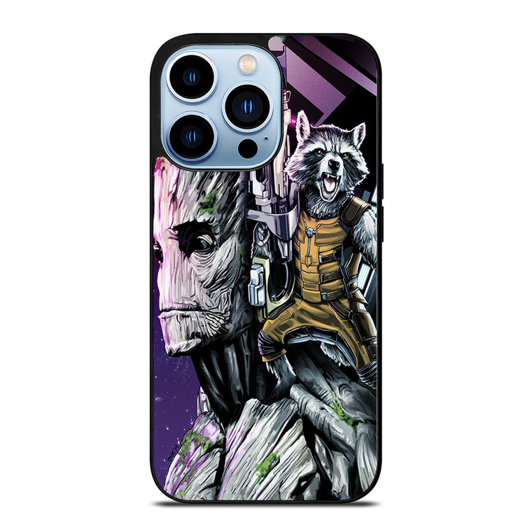 ROCKET RACCOON AND GROOT MARVEL iPhone Case Cover