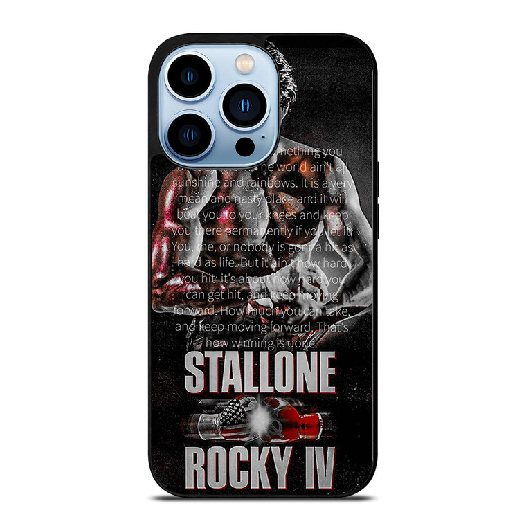 ROCKY BALBOA QUOTE ART iPhone Case Cover