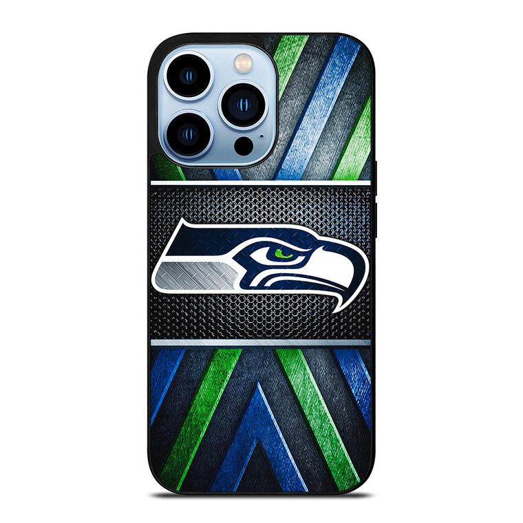 SEATTLE SEAHAWKS METAL LOGO iPhone Case Cover