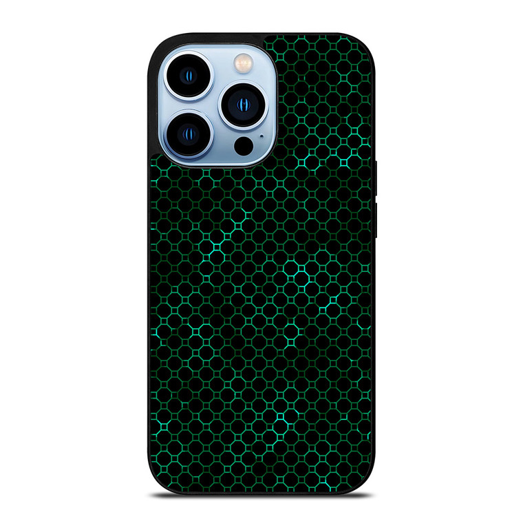STYLISH HEXAGONAL GREEN PATTERN iPhone Case Cover