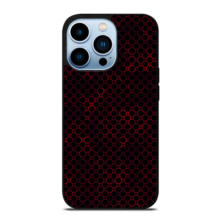 STYLISH HEXAGONAL RED PATTERN iPhone Case Cover