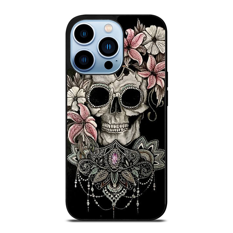 SUGAR SKULL FLOWER iPhone Case Cover