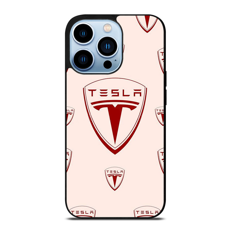 TESLA CAR LOGO COLLAGE iPhone Case Cover