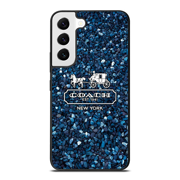 COACH NEW YORK BLUE STONE Samsung Galaxy Case Cover