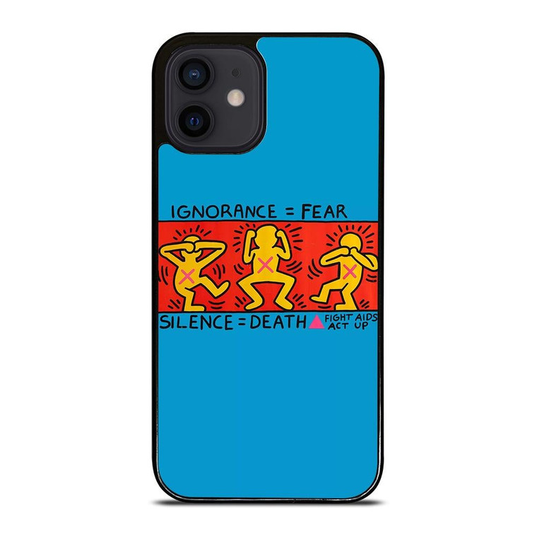KEITH HARING FIGHT AIDS iPhone 12 Mini Case Cover
