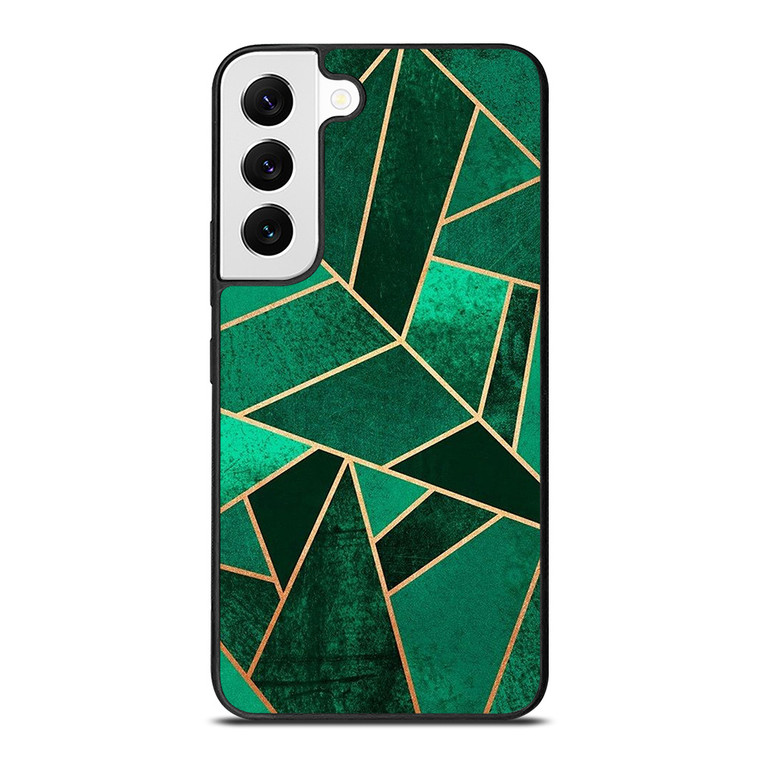 EMERALD AND COPPER GEOMETRIC PATTERN Samsung Galaxy Case Cover