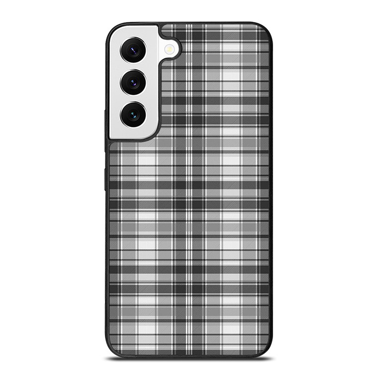 GREY CHECK FABRIC TEXTURES Samsung Galaxy Case Cover