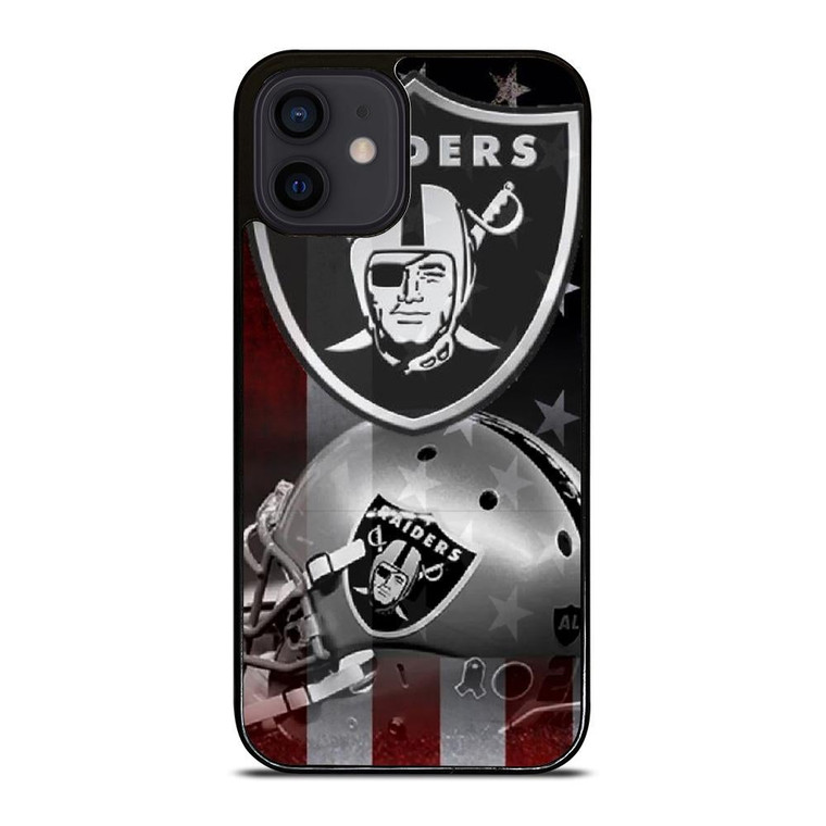 LAS VEGAS RAIDERS HELMET USA FLAG iPhone 12 Mini Case Cover