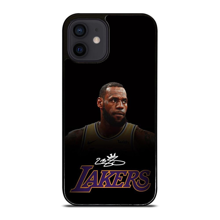LEBRON JAMES LA LAKERS AUTOGRAPH iPhone 12 Mini Case Cover
