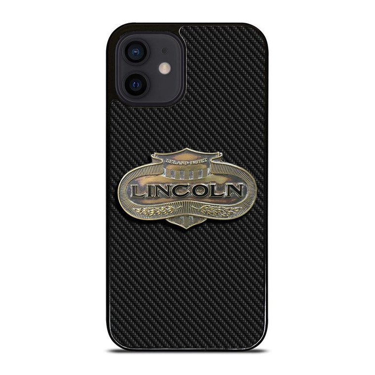LINCOLN MOTOR LOGO CARBON iPhone 12 Mini Case Cover