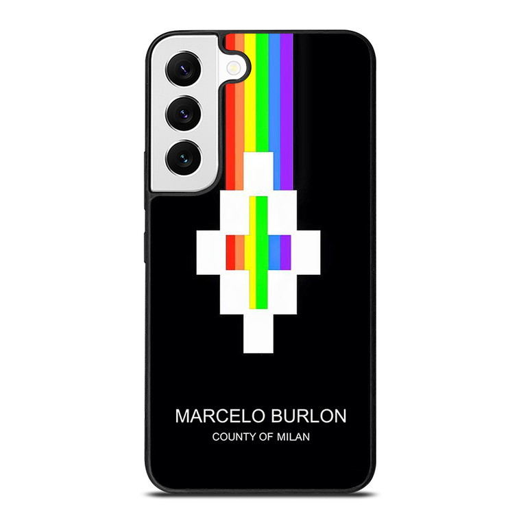 MARCELO BURLON MILAN RAINBOW LOGO Samsung Galaxy Case Cover