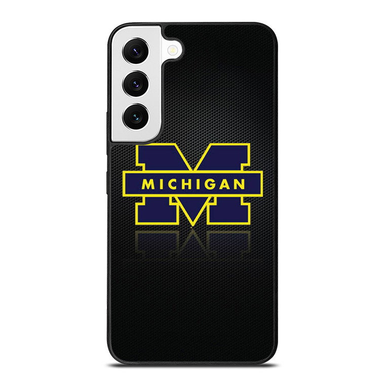 MICHIGAN WOLVERINES METAL LOGO Samsung Galaxy Case Cover