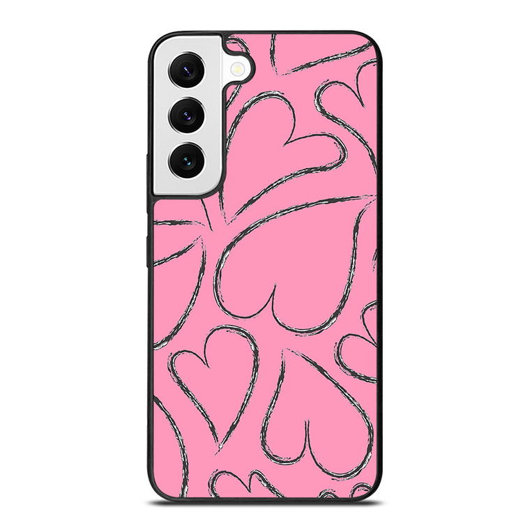 PINK LOVE BRUSHES PATTERN Samsung Galaxy Case Cover
