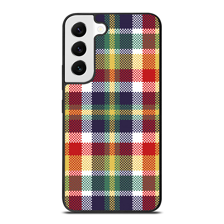 PIXELIZED TARTAN PATTERN Samsung Galaxy Case Cover