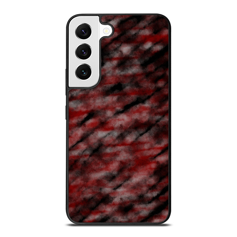 RED BLACK TIE DYE PATTERN Samsung Galaxy Case Cover