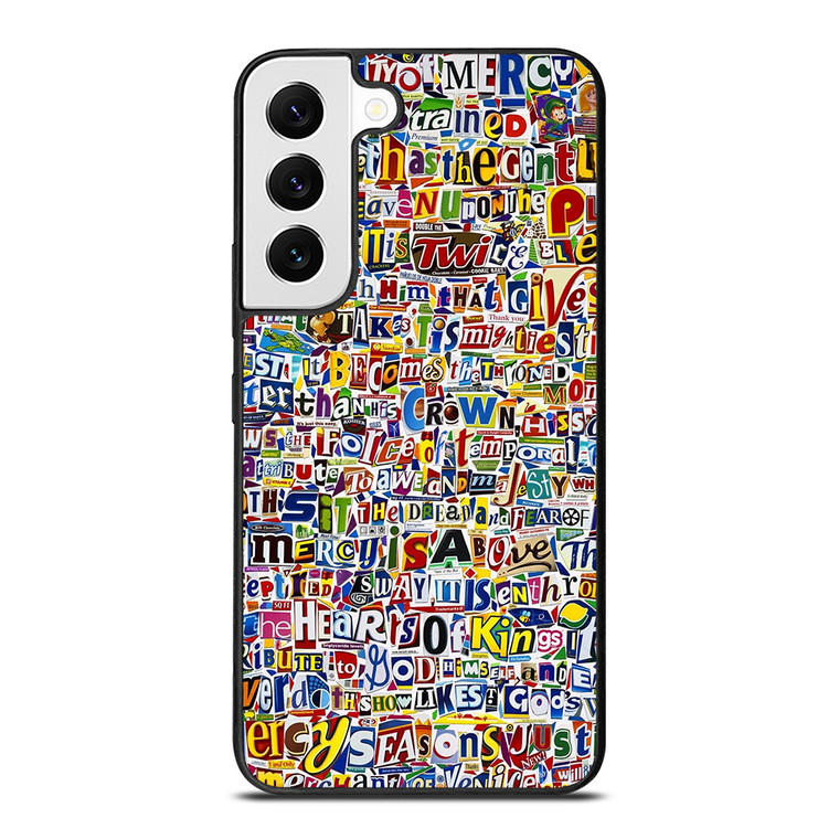 RETRO ALPHABET COLLAGE Samsung Galaxy Case Cover RETRO ALPHABET COLLAGE Samsung Galaxy Case Cover