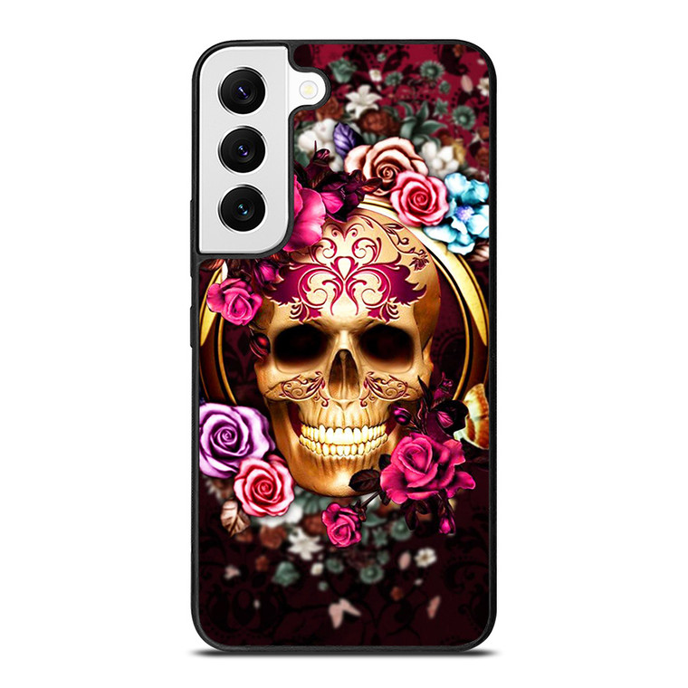 SUGAR SKULL FLOWER 2 Samsung Galaxy Case Cover SUGAR SKULL FLOWER 2 Samsung Galaxy Case Cover