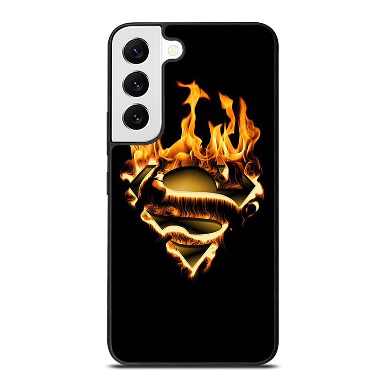 SUPERMAN LOGO FIRE Samsung Galaxy Case Cover