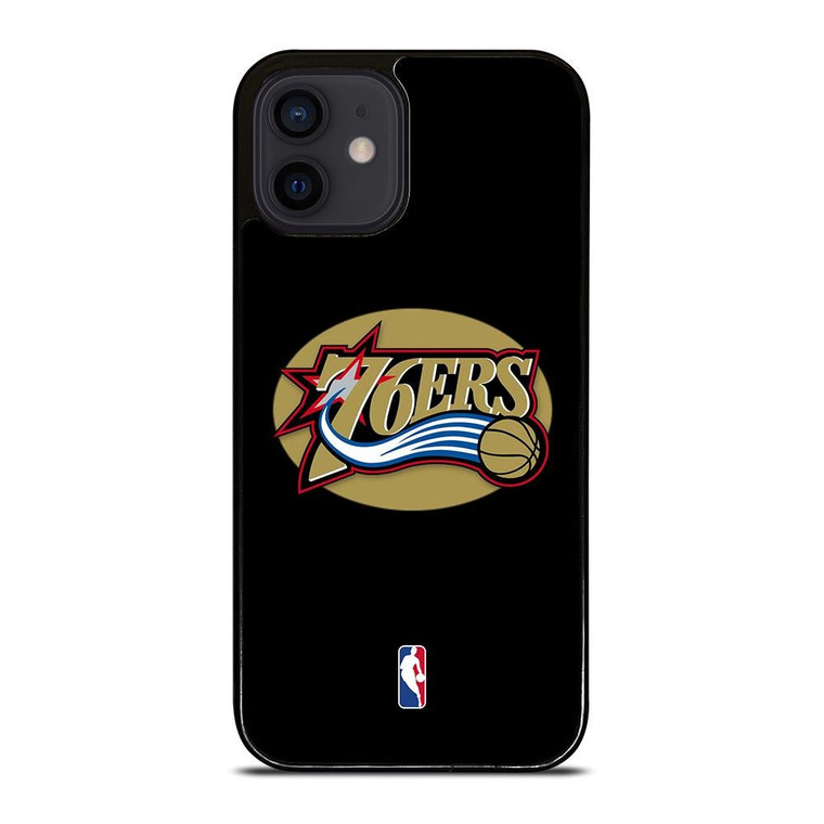 PHILADELPHIA 76ERS NBA GOLD LOGO iPhone 12 Mini Case Cover