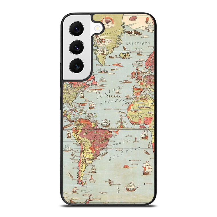 VINTAGE MAP Samsung Galaxy Case Cover