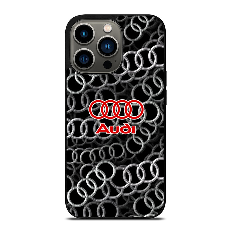 AUDI RING LOGO PATTERN iPhone 13 Pro Case Cover