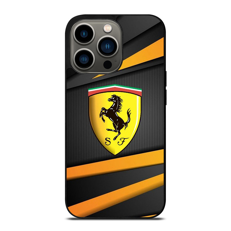 FERRARI SPORT CAR EMBLEM iPhone 13 Pro Case Cover