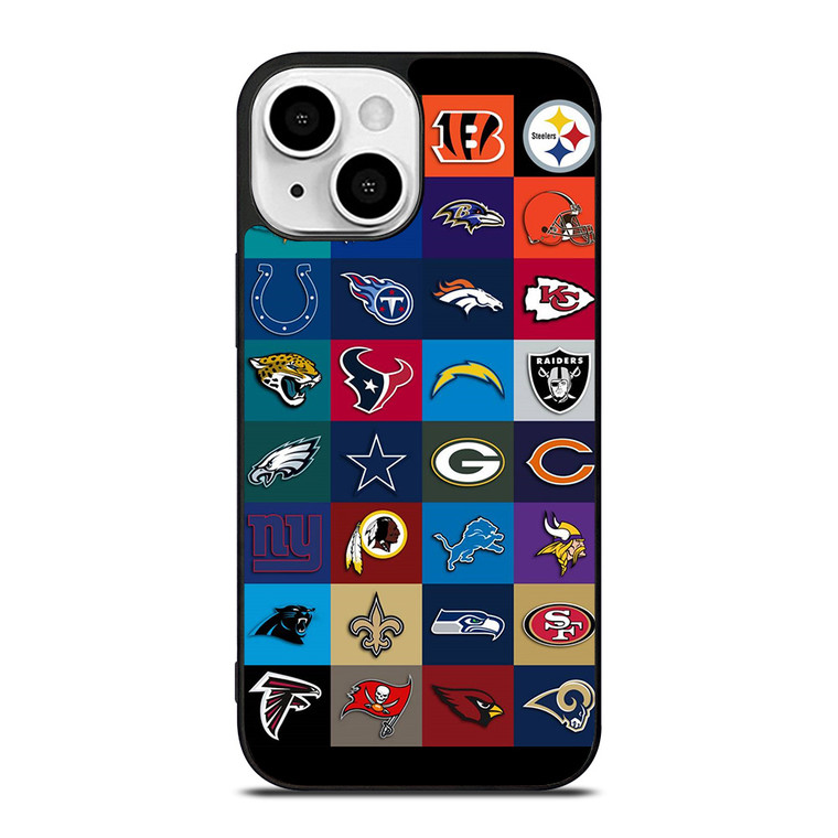 ALL NFL FOOTBALL TEAM iPhone 13 Mini Case Cover