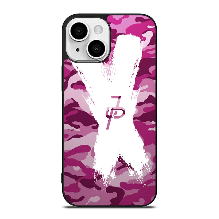JAKE PAUL LOGO CROSS CAMO iPhone 13 Mini Case Cover JAKE PAUL LOGO CROSS CAMO iPhone 13 Mini Case Cover