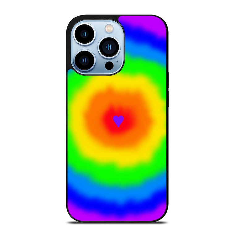 LOVE RAINBOW TIE DYE PATTERN iPhone 13 Pro Max Case Cover