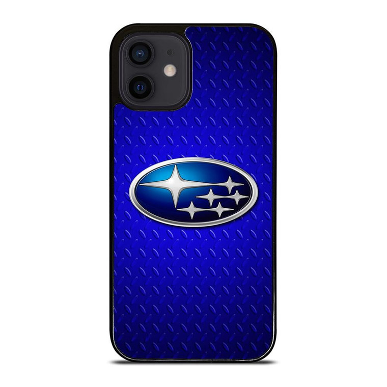 SUBARU BLUE METAL LOGO iPhone 12 Mini Case Cover