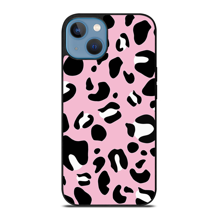 PINK LEOPARD PATTERN iPhone 13 Case Cover PINK LEOPARD PATTERN iPhone 13 Case Cover