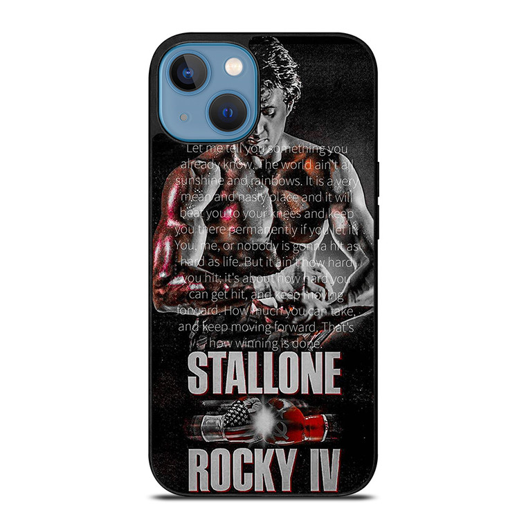 ROCKY BALBOA QUOTE ART iPhone 13 Case Cover