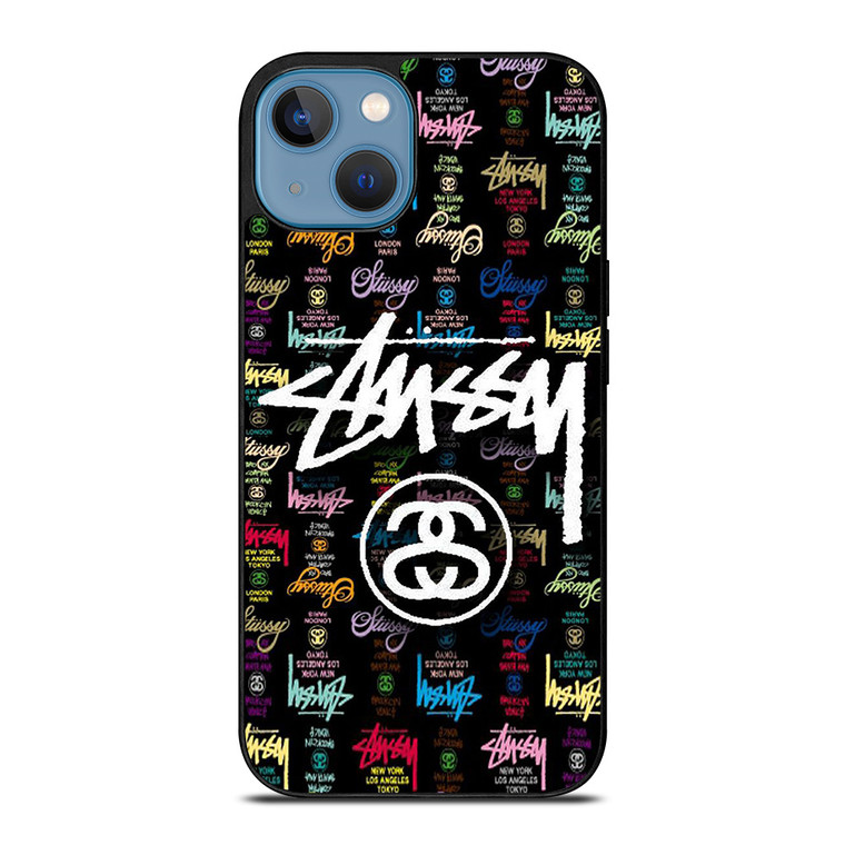 STUSSY COLLAGE LOGO iPhone 13 Case Cover