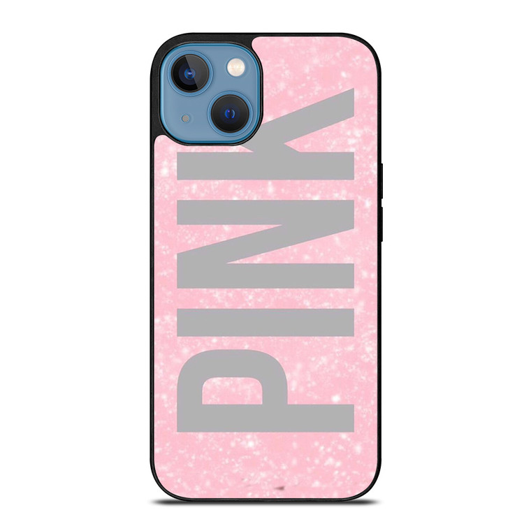 VICTORIA'S SECRET PINK SPARKLE LOGO iPhone 13 Case Cover
