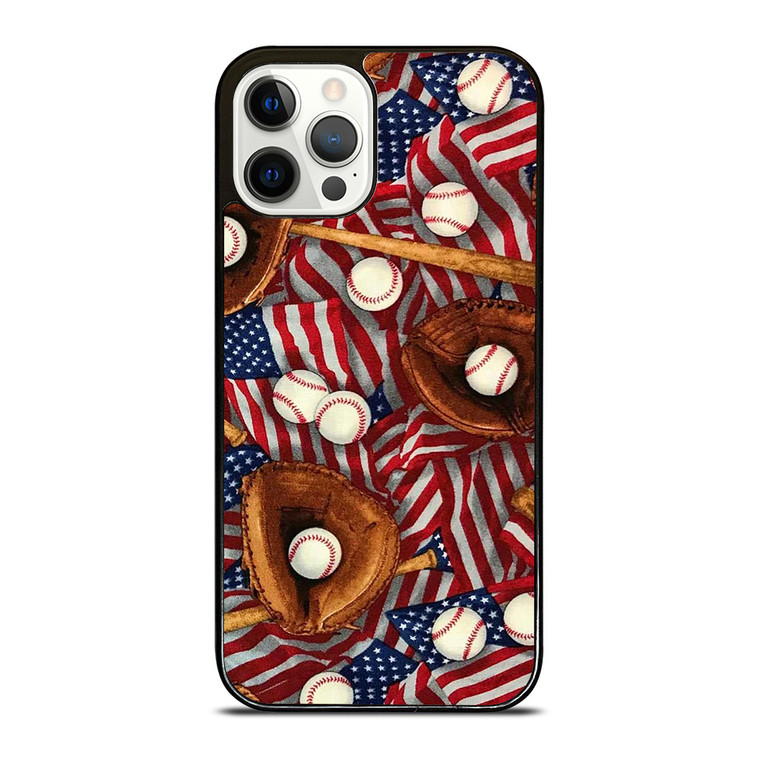 AMERICAN BASEBALL ABSTRACT iPhone 12 Pro Case Cover