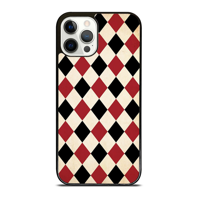 DIAMOND RED BACK PATTERN iPhone 12 Pro Case Cover