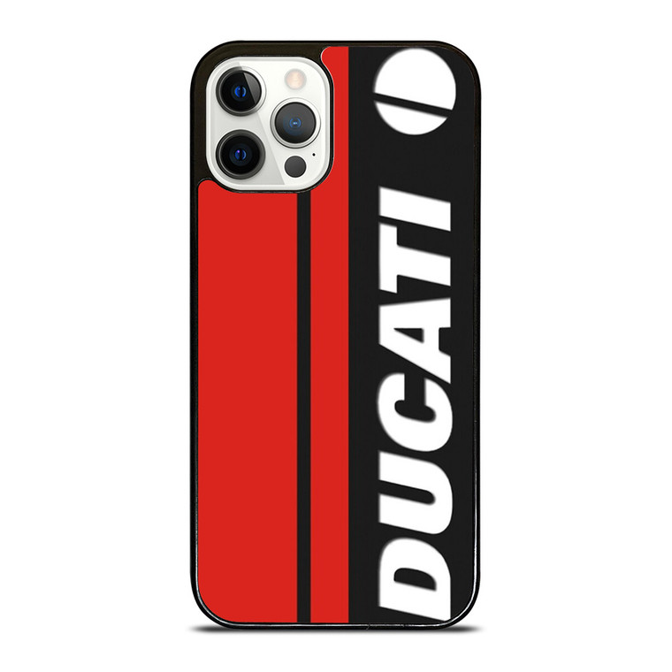 DUCATI MOTOR VERTICAL LOGO iPhone 12 Pro Case Cover