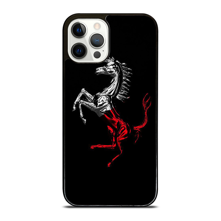 FERRARI LOGO CHROME HORSE iPhone 12 Pro Case Cover FERRARI LOGO CHROME HORSE iPhone 12 Pro Case Cover