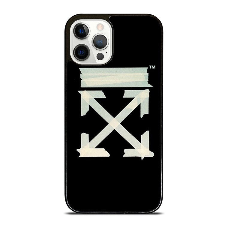 OFF WHITE TAPE LOGO iPhone 12 Pro Case Cover