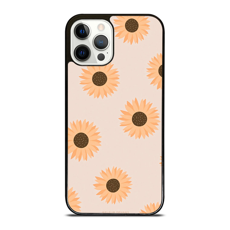 PASTEL SUNFLOWER PATTERN iPhone 12 Pro Case Cover