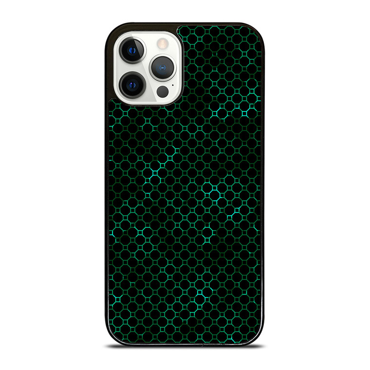 STYLISH HEXAGONAL GREEN PATTERN iPhone 12 Pro Case Cover STYLISH HEXAGONAL GREEN PATTERN iPhone 12 Pro Case Cover