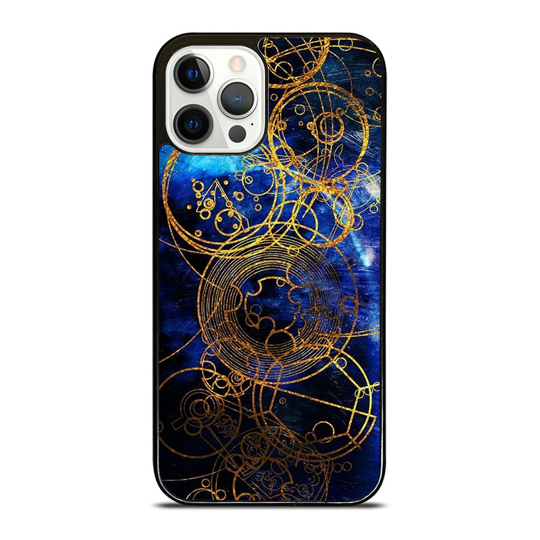 TIME LORD WRITING GOLD BLUE iPhone 12 Pro Case Cover