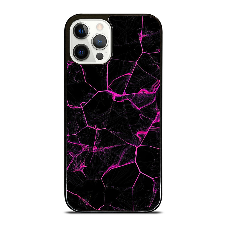 VIOLET ABSTRACT SMOKED GRID iPhone 12 Pro Case Cover