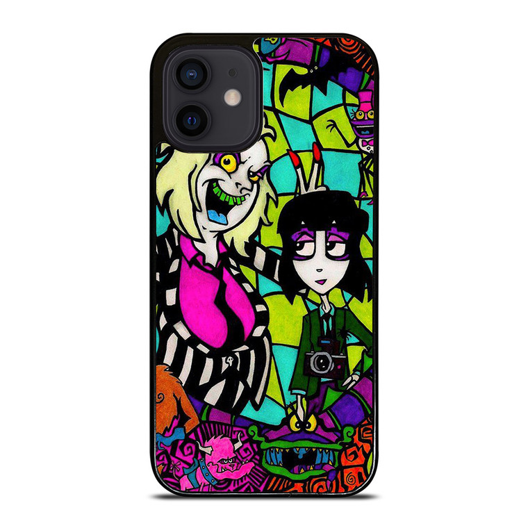 BEETLEJUICE TIM BURTON CARTOON GLASS iPhone 12 Mini Case Cover