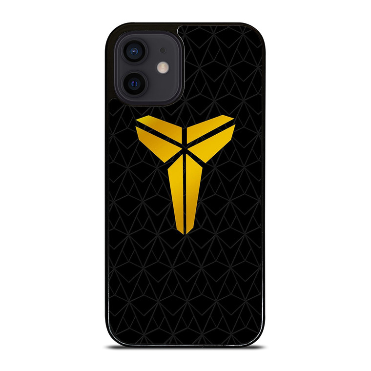 KOBE BRYANT GOLD GEOMETRIC PATTERN iPhone 12 Mini Case Cover