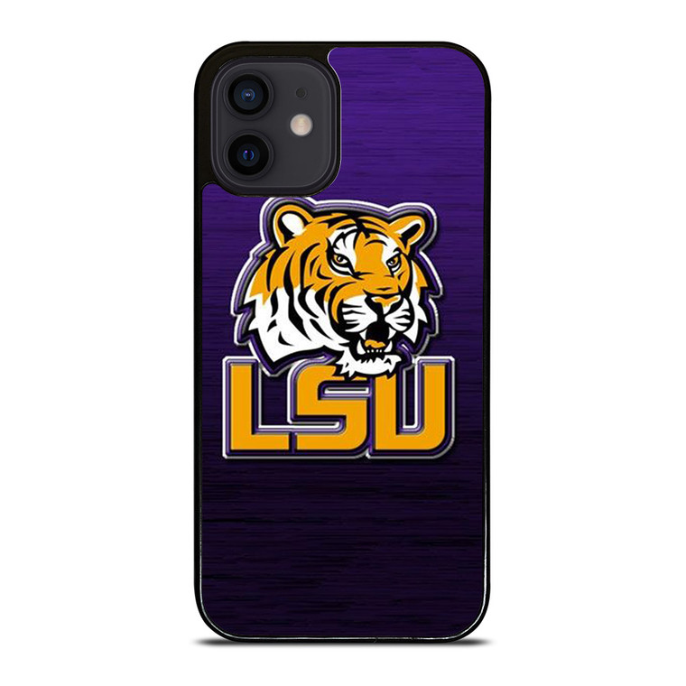 LSU TIGERS WOODEN LOGO iPhone 12 Mini Case Cover