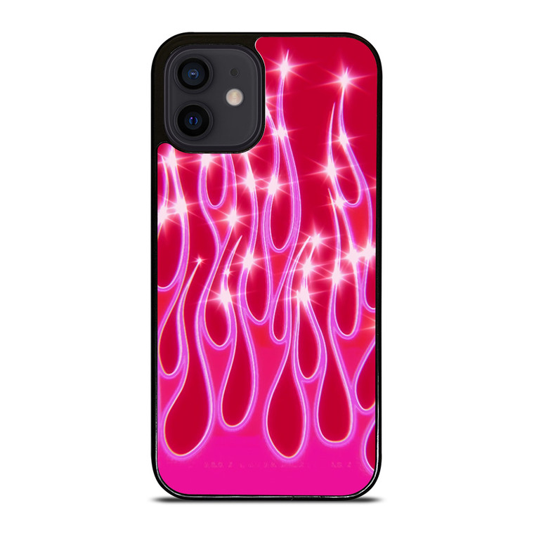 SNINY PINK FLAMES iPhone 12 Mini Case Cover
